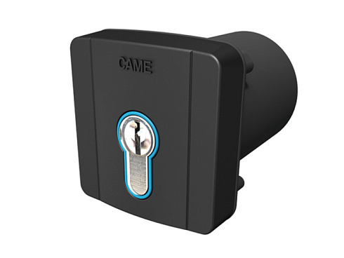 Купить Встраиваемый ключ-выключатель CAME SELD2FDG с цилиндром замка DIN и синей подсветко с доставкой и установкой в Краснодаре