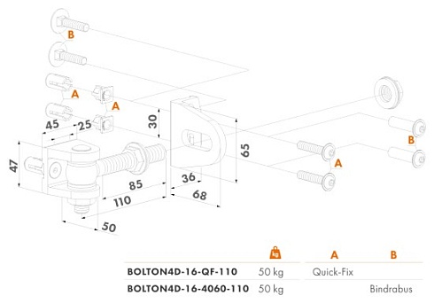 Купить Прикручиваемая петля Locinox (Бельгия) BOLTON4D-16-QF — для калитки и ворот в Краснодаре