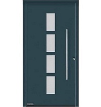 Двери входные алюминиевые  ThermoPlan Hybrid Hormann – Мотив 501 в Краснодаре